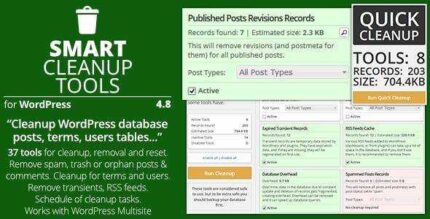 Smart Cleanup Tools Plugin for WordPress