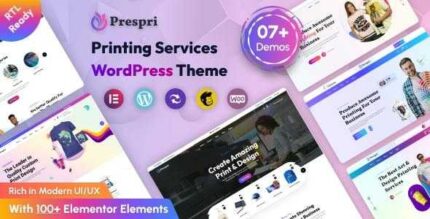 Prespri - Printing Services WordPress Theme