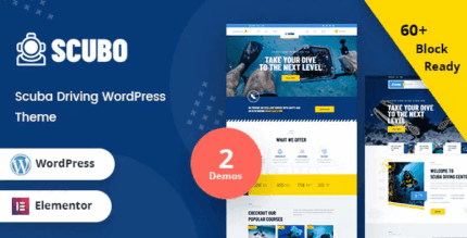 Scubo – Scuba Diving Centre WordPress Theme + RTL