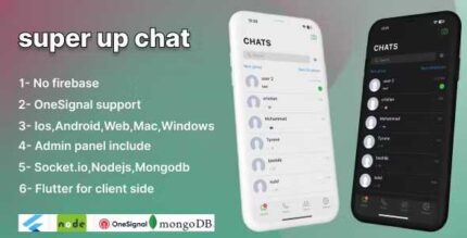 SuperUp – Cupertino Theme Full Whatsapp Clone Socket.io | Mongodb | Flutter