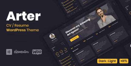 Arter – Personal Portfolio Resume Theme