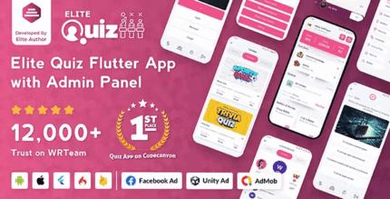 Elite Quiz – Trivia Quiz – Quiz Game – Flutter Full App + Admin Panel