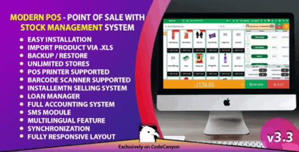 Modern POS – Point of Sale with Stock Management System