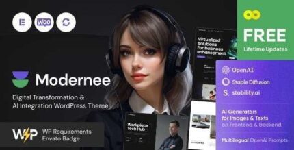 Modernee — AI Integration & Digital Transformation WordPress Theme