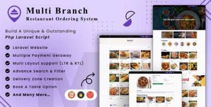 Multi-Branch Restaurant - Laravel Website with Admin Panel