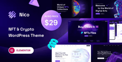 Nico – Creative & NFT-affiliate WordPress Theme