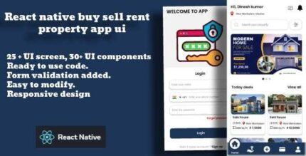 Property app – React Native UI Kit for Real Estate Buy, Sell, and Rent