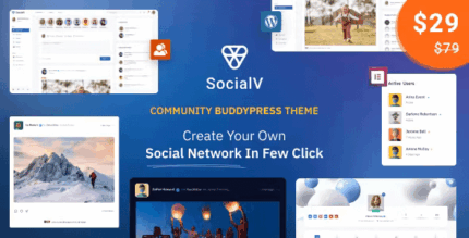 SocialV – Social Network and Community BuddyPress Theme