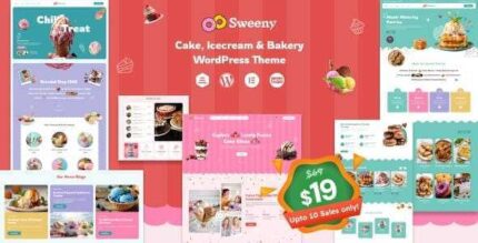 Sweeny - Cake, Icecream & Bakery Store WordPress Theme