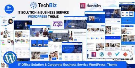 Techbiz – it solution & business consulting service wordpress theme