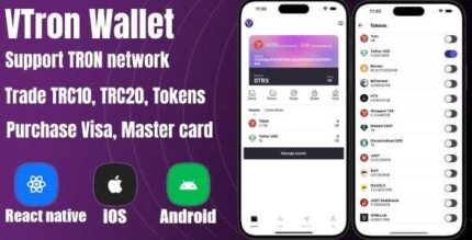 VTronWallet – Advanced TRC20 Wallet with Token Swap and DApps Integration
