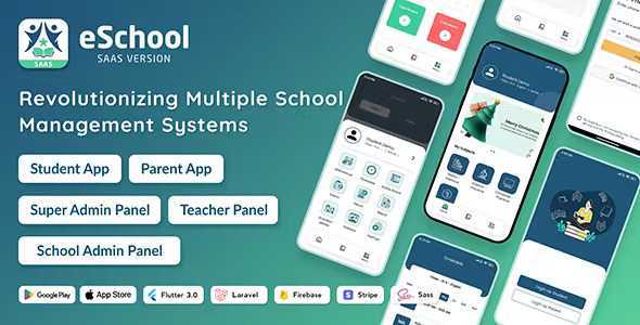 eSchool SaaS – School Management System with Student | Parents Flutter ...