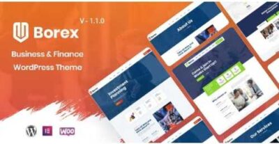 Borex Business And Finance WordPress Theme at $3.49 only