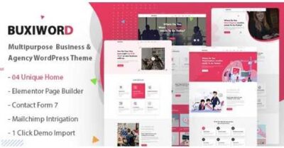 Buxiword Digital Agency WordPress Theme at $3.49 only
