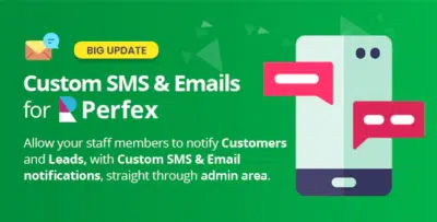 Custom SMS Email Notifications for Perfex CRM