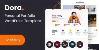 Dora – Personal Portfolio WordPress Theme at $3.49 only