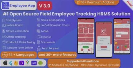Employee App for Field Manager SaaS & non SaaS | Employee GPS tracking application | Flutter