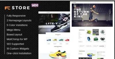 FcStore Sports, Fitness and Gym WooCommerce WordPress Theme at
