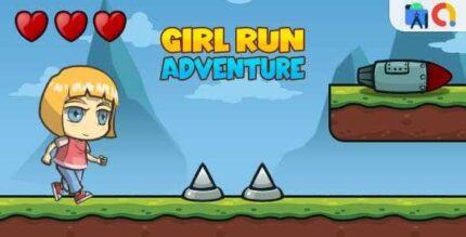 Girl Run Adventure – Runner Game Android Studio Project with AdMob Ads + Ready to Publish
