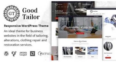 Good Tailor Fashion & Tailoring Services WordPress Theme at
