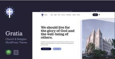 Gratia Church & Religion WordPress Theme at $3.49 only