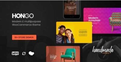 Hongo Modern & Multipurpose WooCommerce WordPress Theme at $3.49