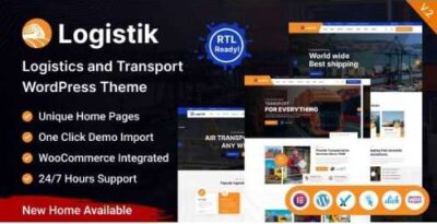 Logistik – Transport & Logistics WordPress Theme at $3.49 only