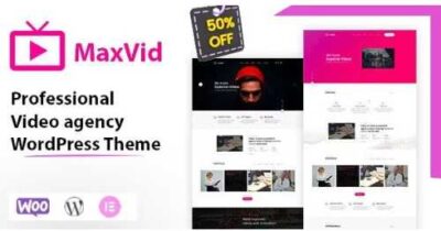 MaxVid Video Agency WordPress Theme at $3.49 only
