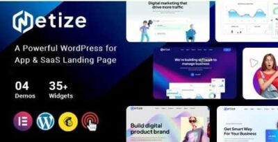Metize Landing Page WordPress Theme at $3.49 only