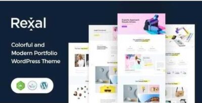 Rexal A Colorful and Modern Multipurpose Portfolio WordPress Theme
