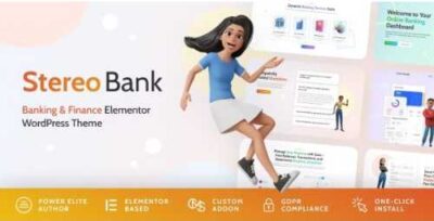 Stereo Bank Business and Finance WordPress Theme at $3.49