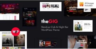 The Gig Stand up Club & Night Bar WordPress Theme
