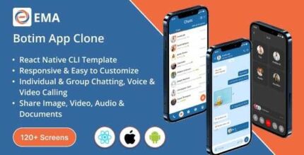 Thema – Botim App Clone | Voice and Video Calls | React Native CLI template | Android / iOS app