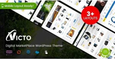 Victo Digital MarketPlace WordPress Theme (Mobile Layouts Included) at