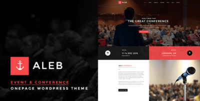 Event Landing Page WordPress Theme for Conference Marketing