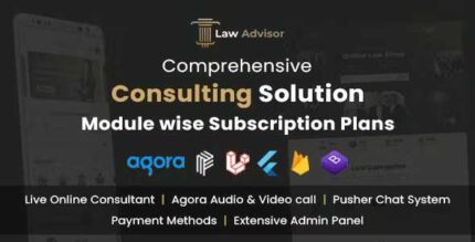 LawAdvisor – Seamless Tele-Advisory Platform & Virtual Legal Services with Flutter Apps, Web & Admin