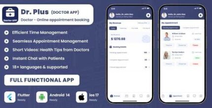 Dr.Plus – Doctor app for Doctors Appointments Managements & Diagnostic on chat or video call