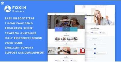Foxin – Responsive Business WordPress Theme at $3.49 only