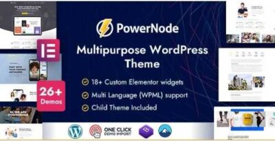 PowerNode Multipurpose WordPress Theme at $3.49 only