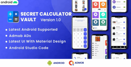 Secret Calculator Vault – Hide Photo & Lock Videos | Android Code | Admob Ads | 5.0
