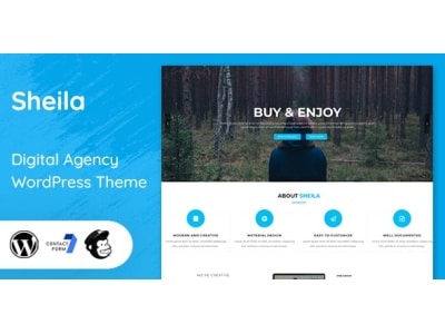 Sheila – Material Design Agency WordPress Theme