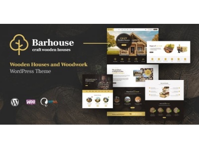 Barhouse - Wooden House Construction and Woodworks WordPress Theme