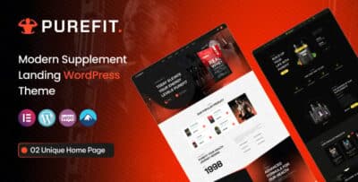 Purefit - Health Supplement WordPress Theme