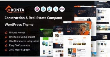 Konta - Construction and Real Estate Company WordPress Theme
