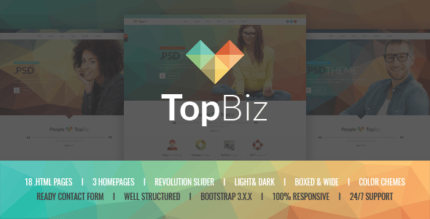 TopBiz – Responsive Corporate WordPress Theme