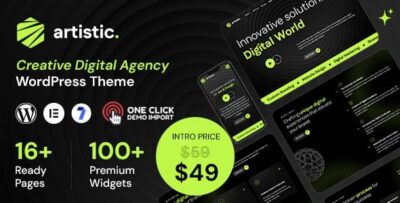 Artistic Digital Marketing Agency WordPress Theme CoderMarket
