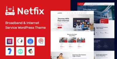 Netfix – Broadband & Internet Services WordPress Theme CoderMarket