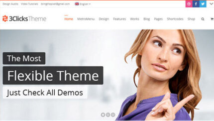 3Clicks | Responsive Multi-Purpose WordPress Theme