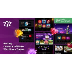777 betting, casino & affiliate wordpress theme