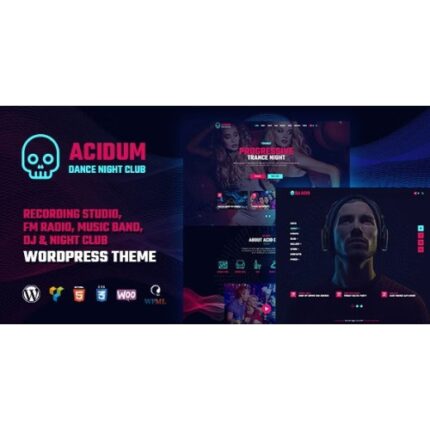 Acidum - Night Club and DJ WordPress Theme